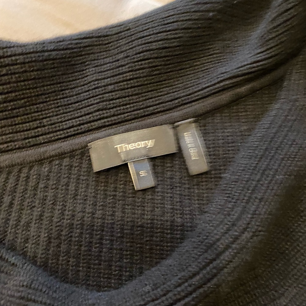 Theory off one shoulder sweater